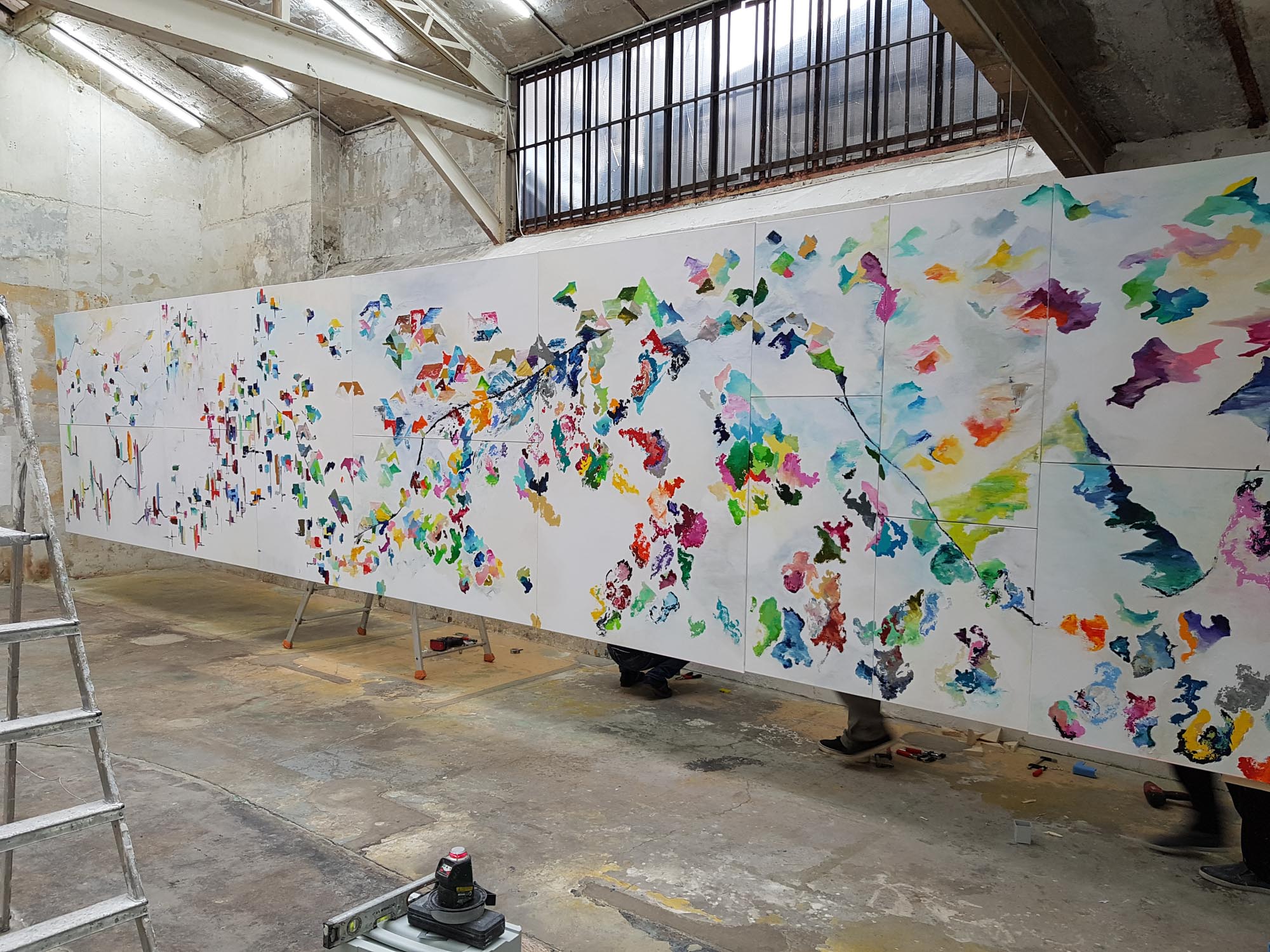 Exhibition mounting Récital A16 - Galerie Mercier&Associés - 2019