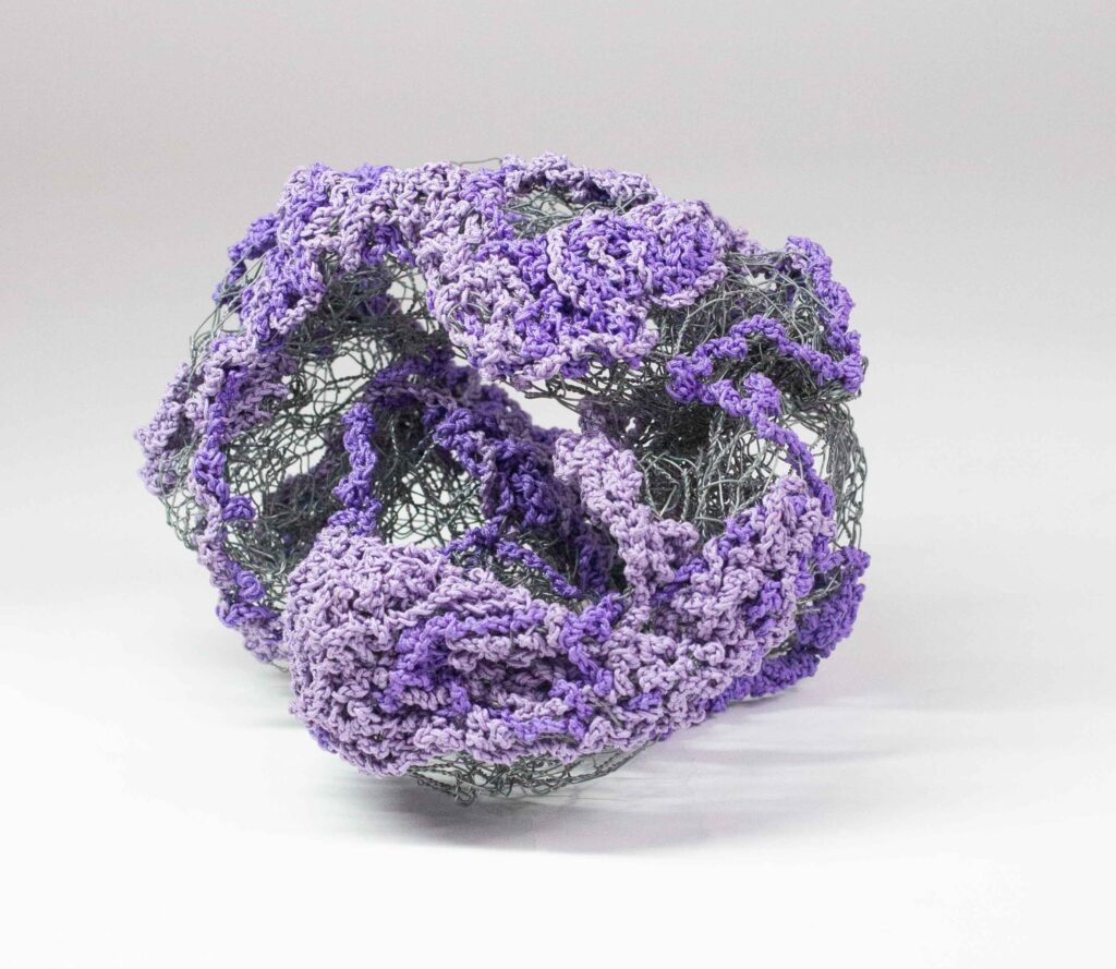 Aude Borromée, sculpture, rope, textile, weaving, repli, retreat